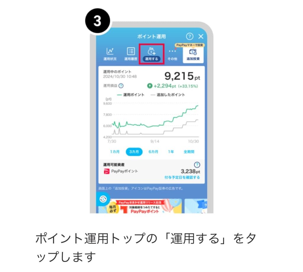 PayPayポイント運用
