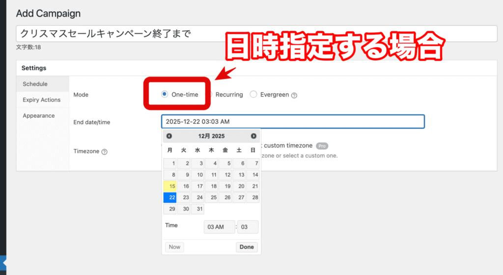 WordPressプラグイン「HurryTimer」