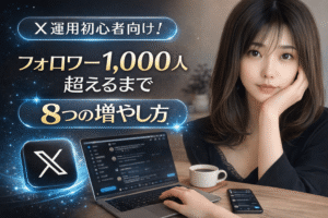 X運用1,000人フォロワー