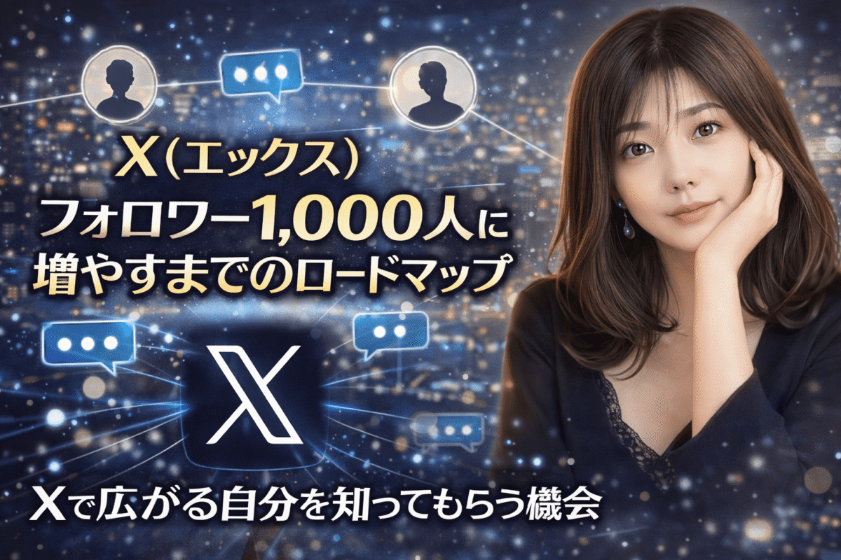 X1000人フォロワー